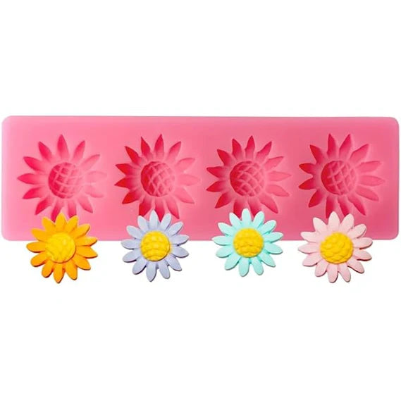 4 cavity sunflower mould CM63