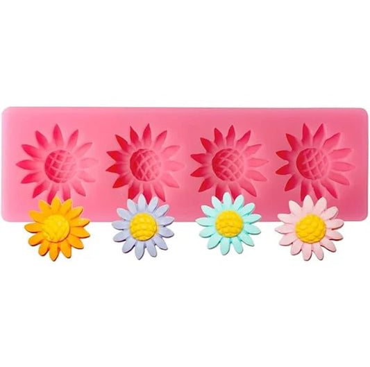 4 cavity sunflower mould CM63