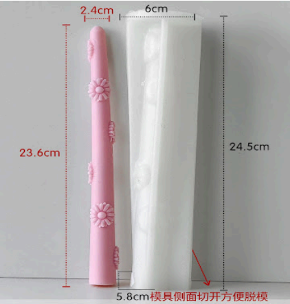 Sunflower Pillar Candle Mould CM227