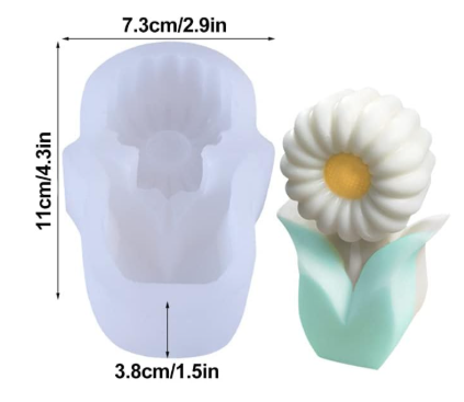 Daisy Flower Pot Mould CM310