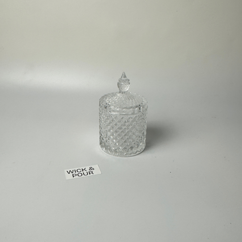 6 pieces - Princess Cut Crystal Candy Jar - WP97