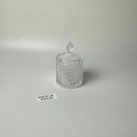 6 pieces - Princess Cut Crystal Candy Jar - WP97