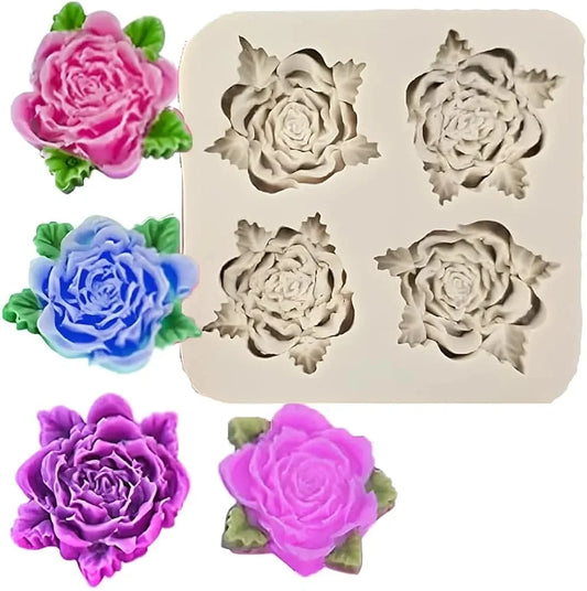 4 Flower Element Mould CM37