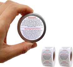 Warning Label for Candle