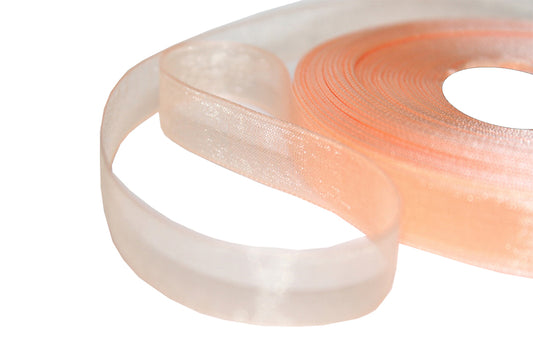 Peach Organza Ribbon 1/2 Inch DM23